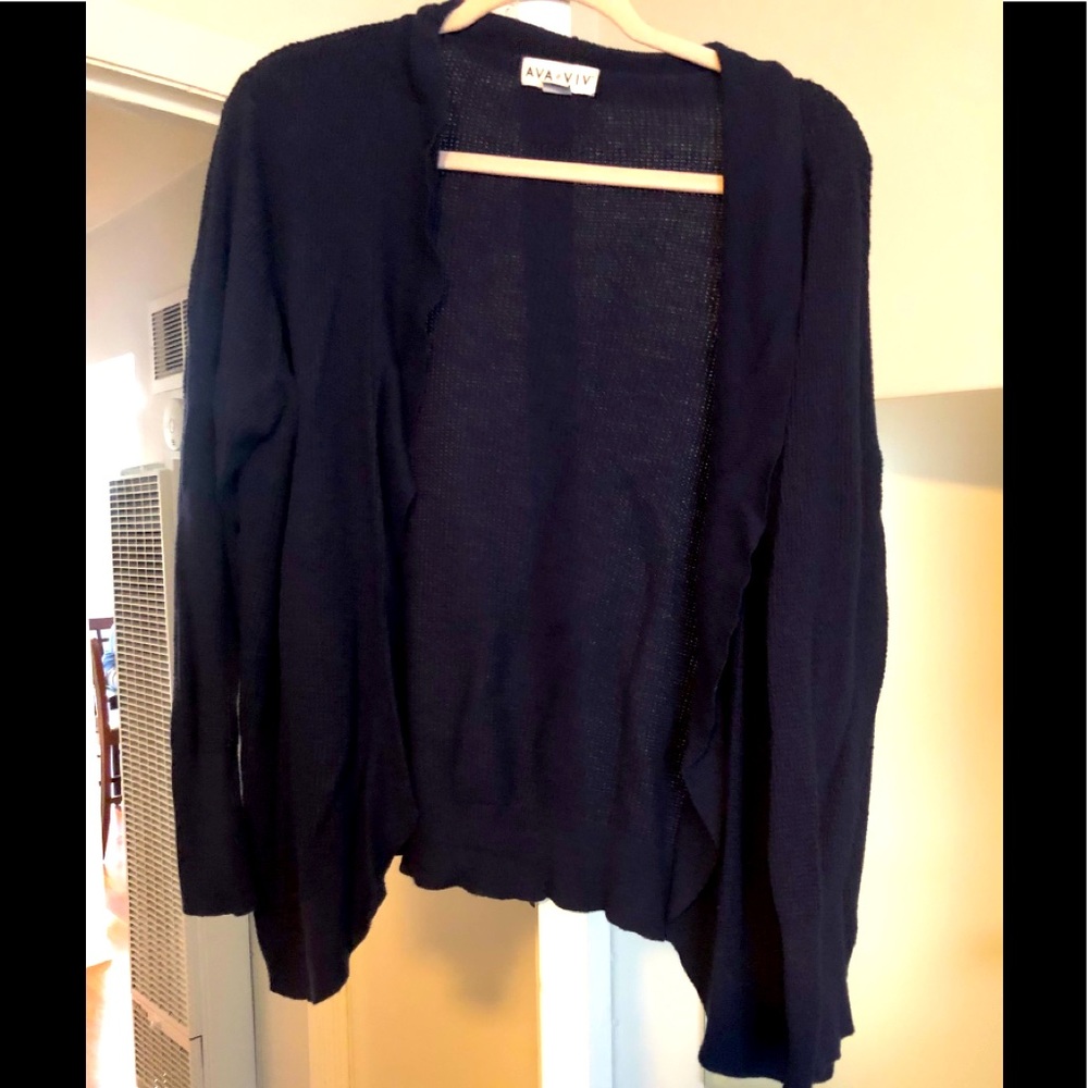 Navy cardigan